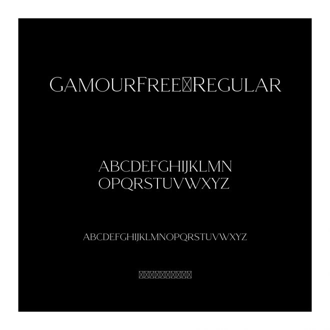 GamourFree-Regular