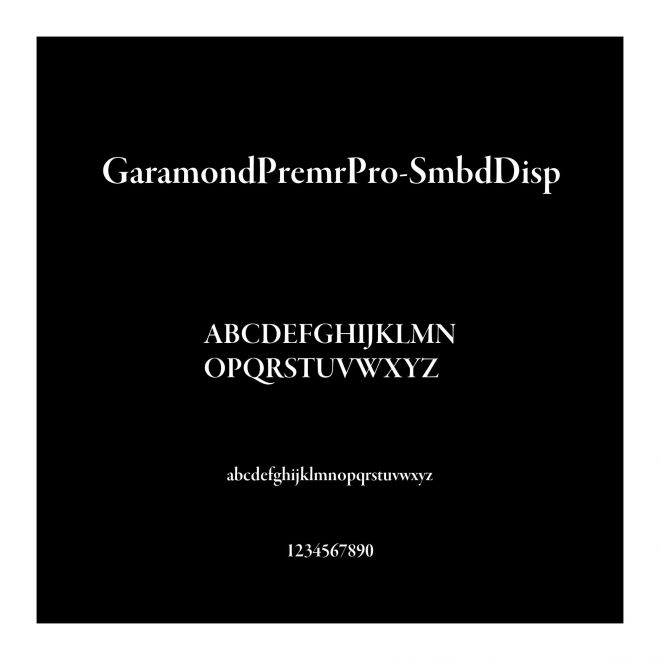 GaramondPremrPro-SmbdDisp