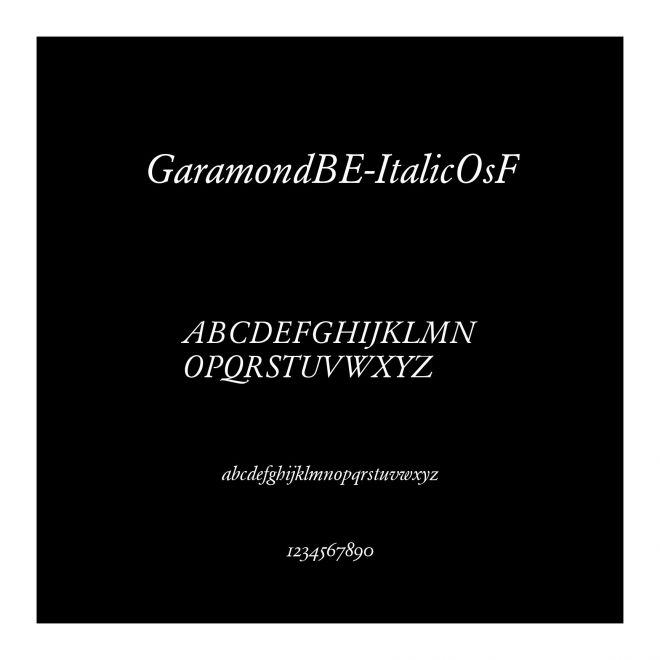 GaramondBE-ItalicOsF