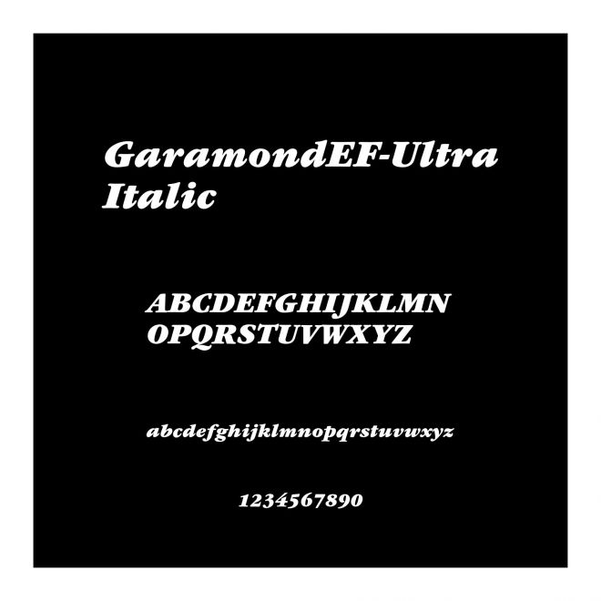 GaramondEF-UltraItalic
