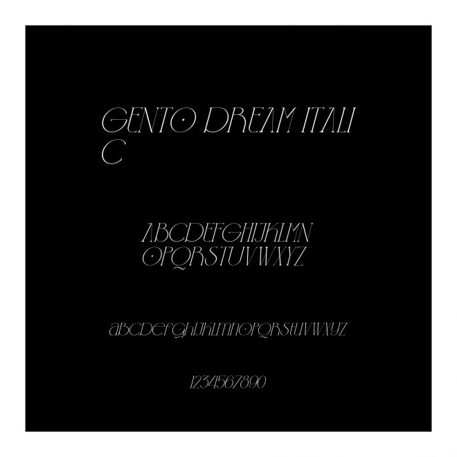 GENTO DREAM ITALIC