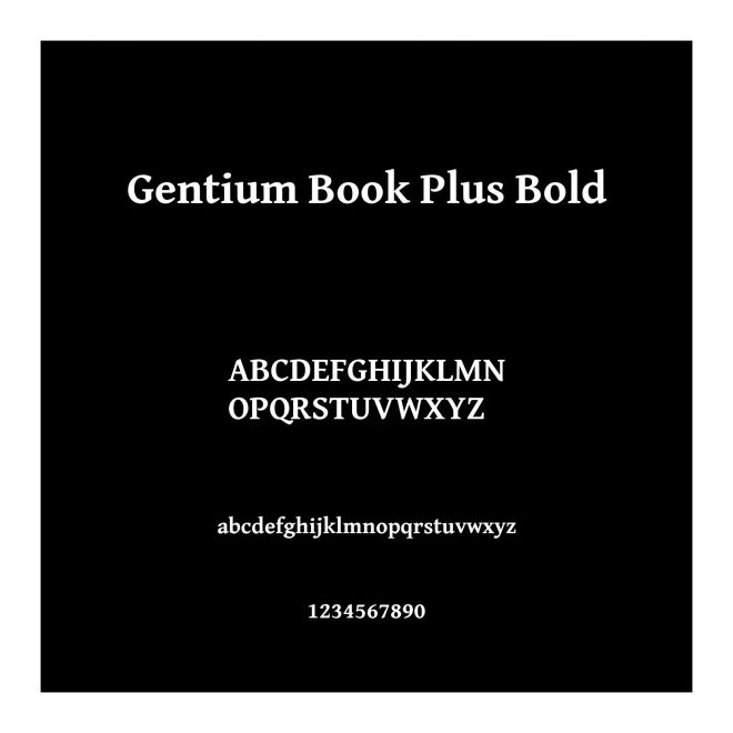 Gentium Book Plus Bold