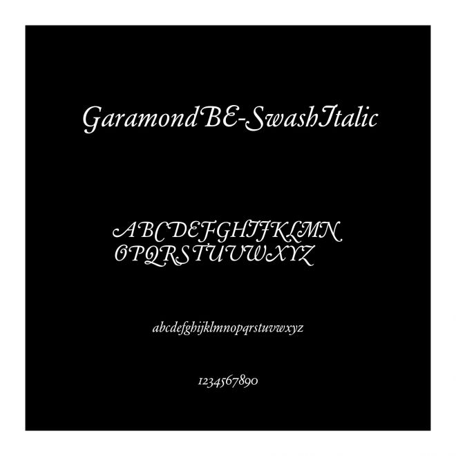 GaramondBE-SwashItalic