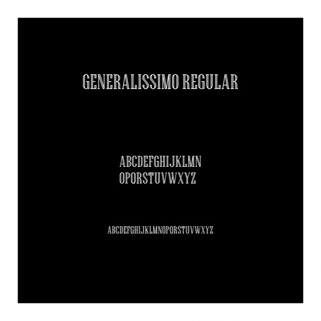 Generalissimo-Regular
