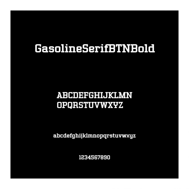 GasolineSerifBTNBold