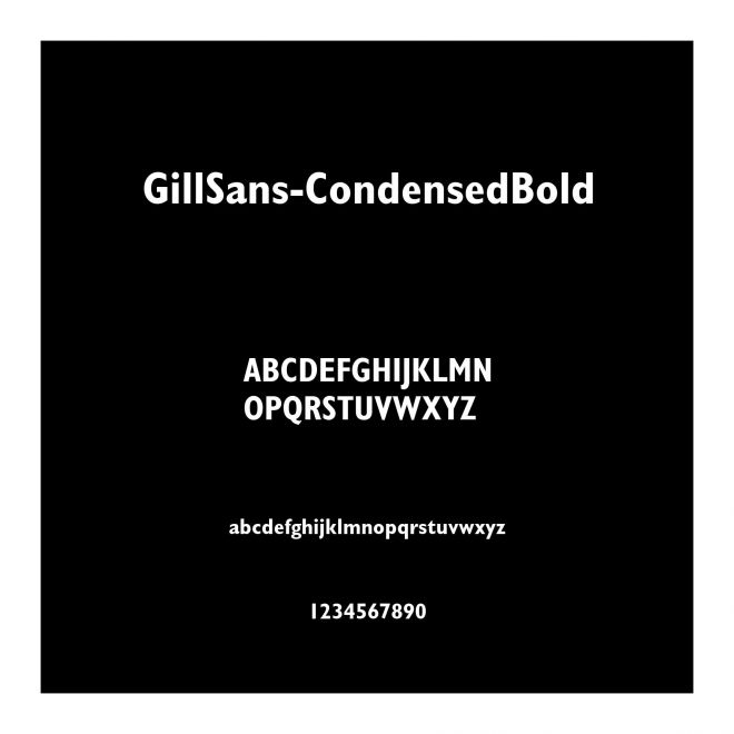 GillSans-CondensedBold