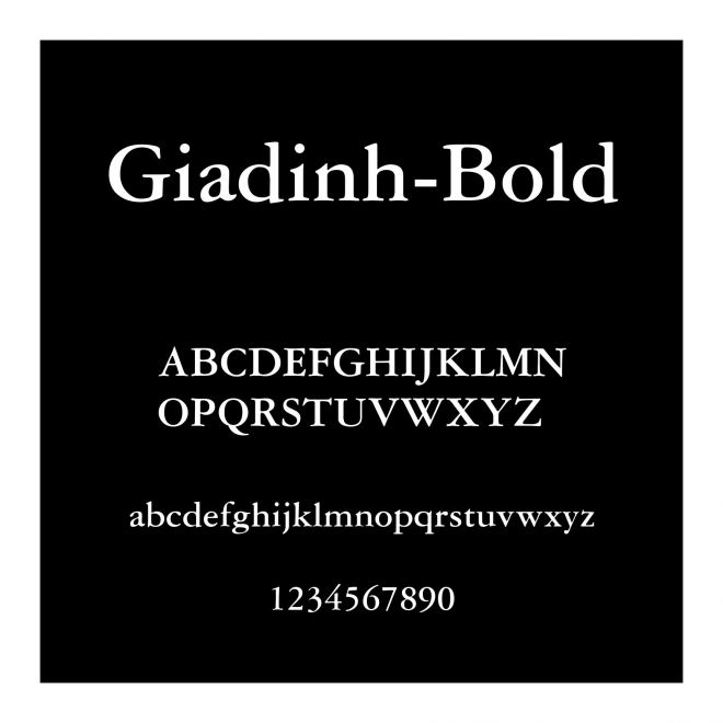 Giadinh-Bold