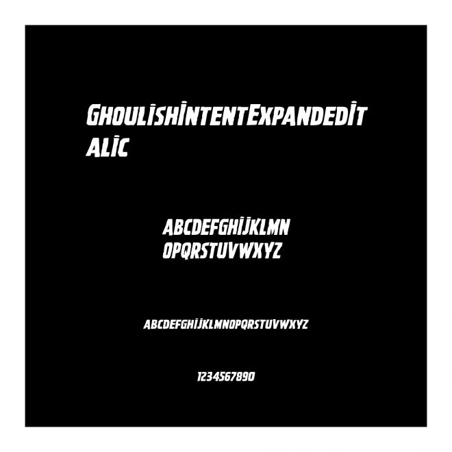 GhoulishIntentExpandedItalic