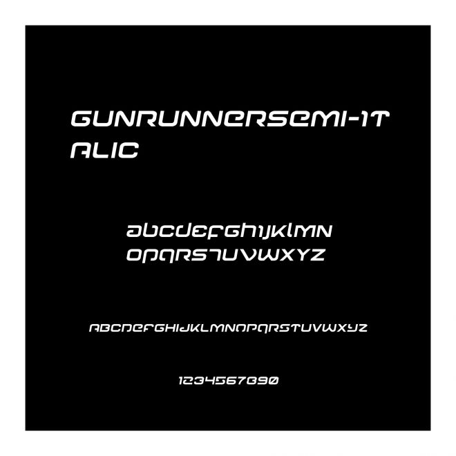 GunrunnerSemi-Italic