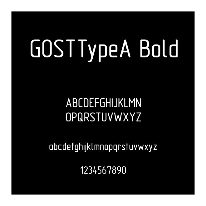 GOSTTypeA Bold