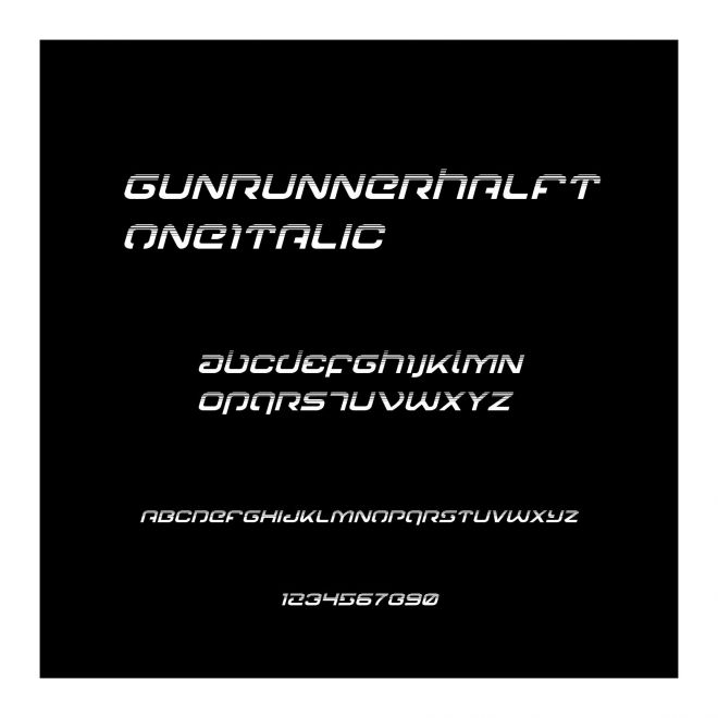 GunrunnerHalftoneItalic