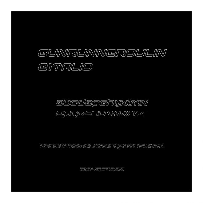 GunrunnerOulineItalic