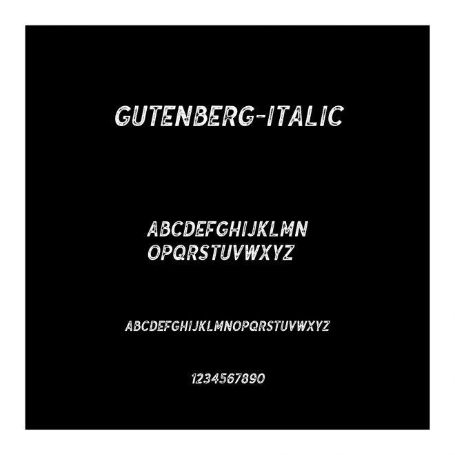 Gutenberg-Italic