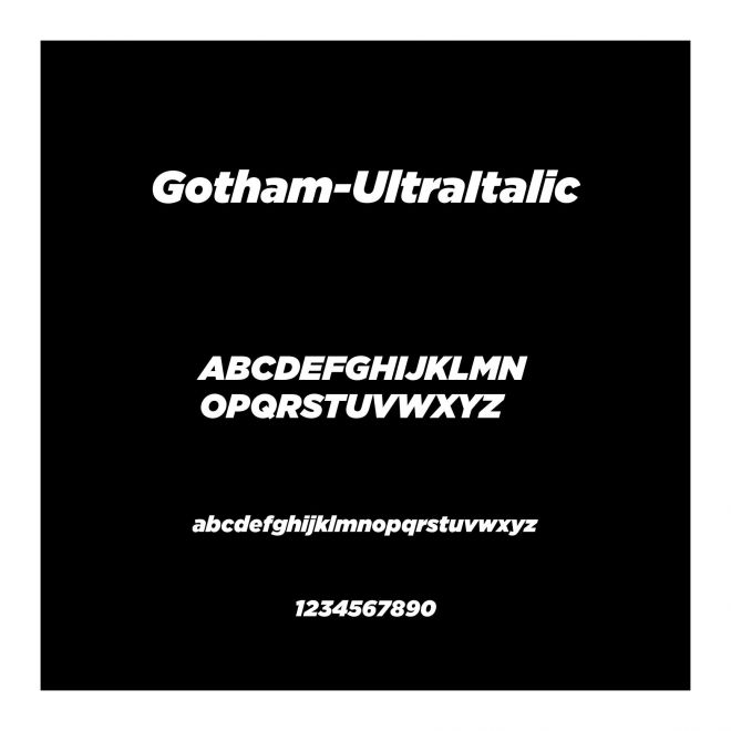 Gotham-UltraItalic