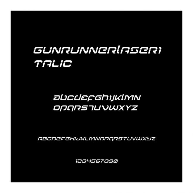 GunrunnerLaserItalic