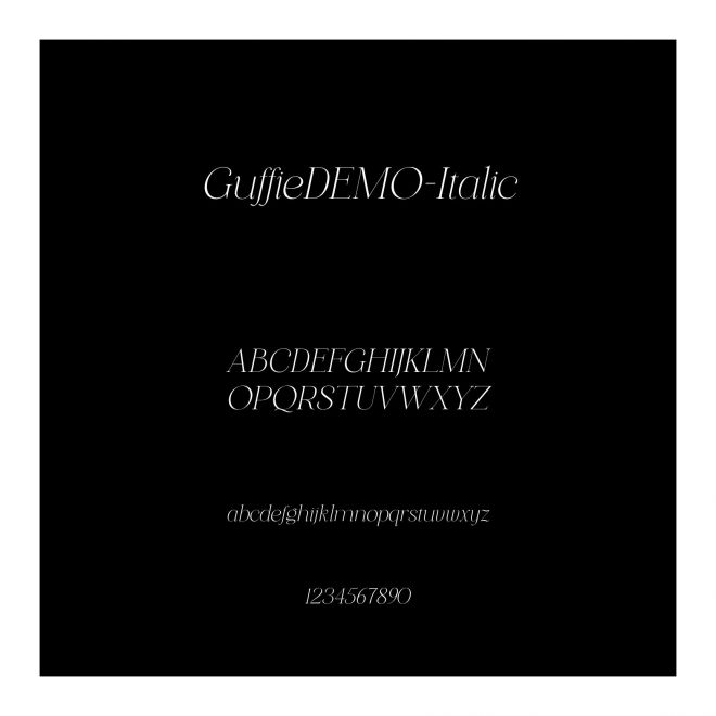 GuffieDEMO-Italic