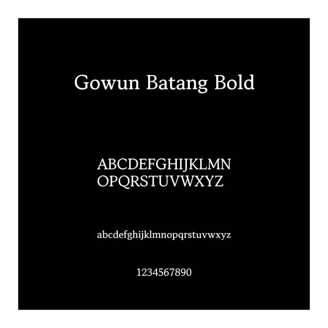 Gowun Batang Bold