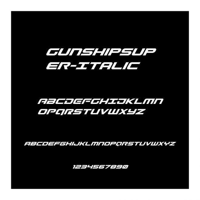 GunshipSuper-Italic