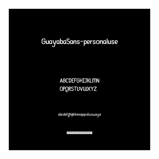 GuayabaSans-personaluse