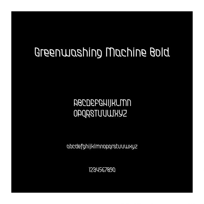 Greenwashing Machine Bold