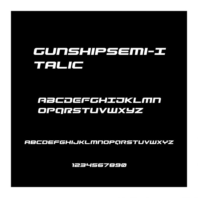 GunshipSemi-Italic