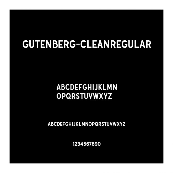 Gutenberg-CleanRegular