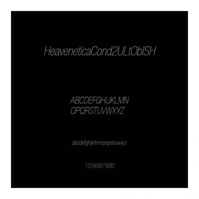 HeaveneticaCond2ULtOblSH