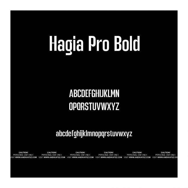 Hagia Pro Bold