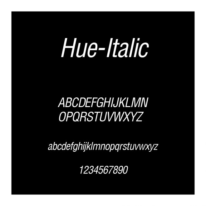 Hue-Italic