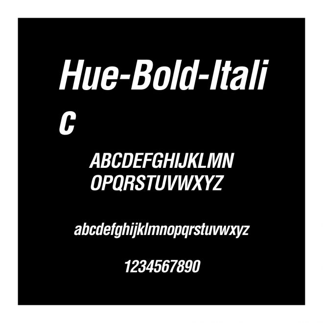 Hue-Bold-Italic