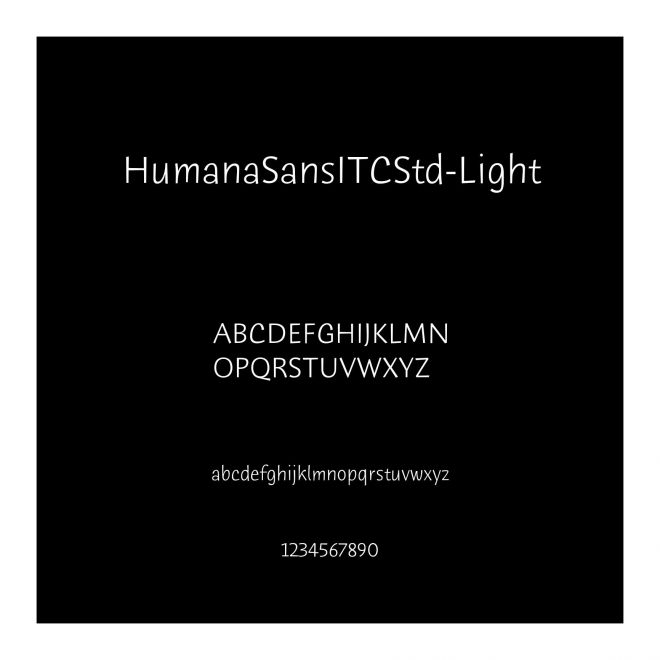 HumanaSansITCStd-Light