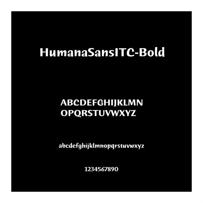HumanaSansITC-Bold