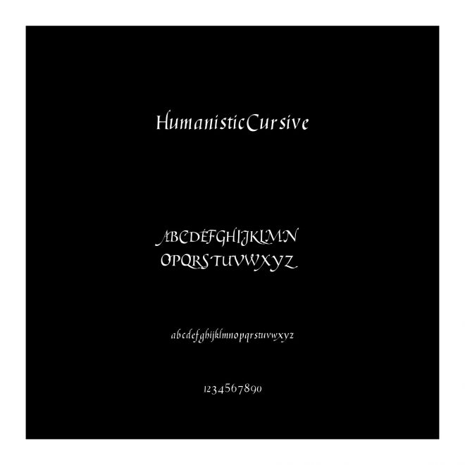 HumanisticCursive