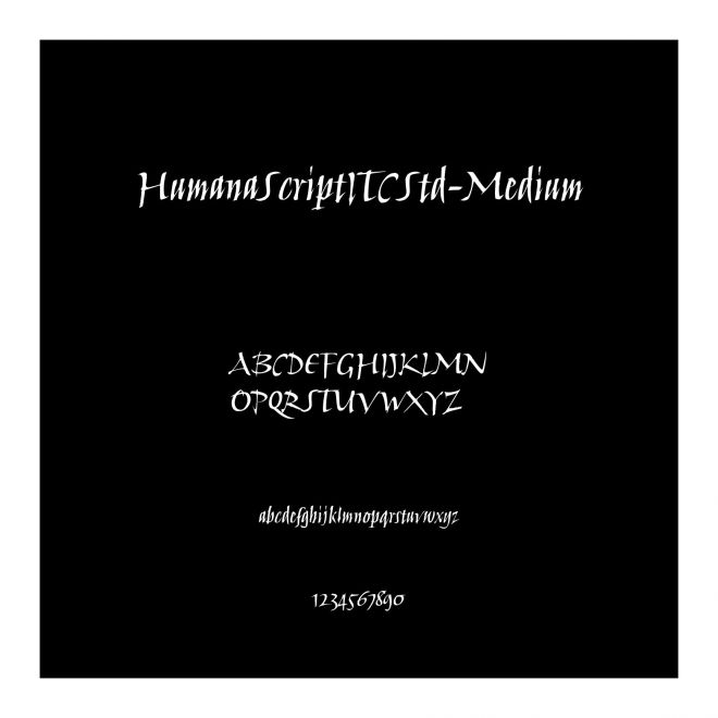 HumanaScriptITCStd-Medium