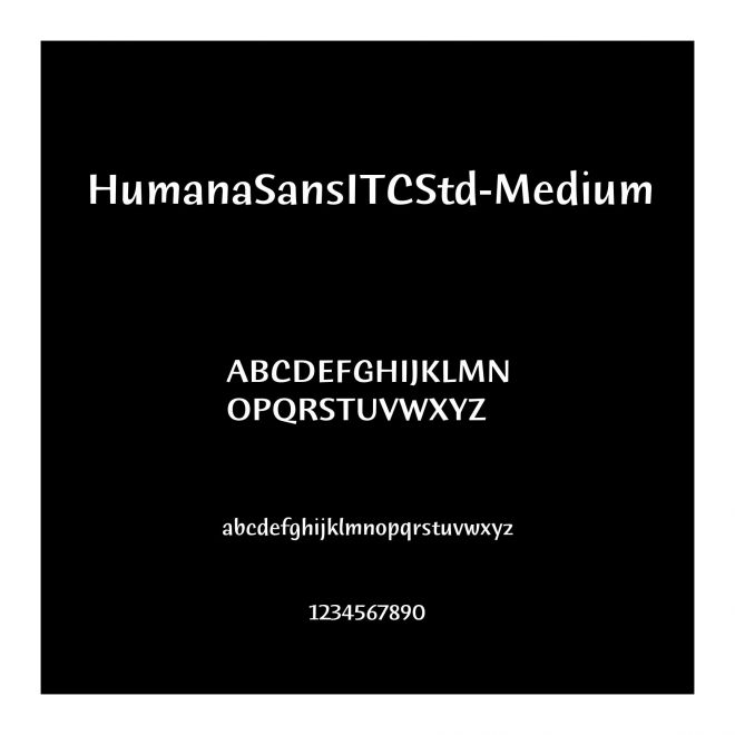 HumanaSansITCStd-Medium