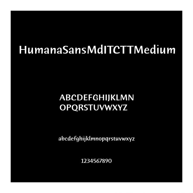 HumanaSansMdITCTTMedium