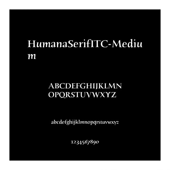 HumanaSerifITC-Medium
