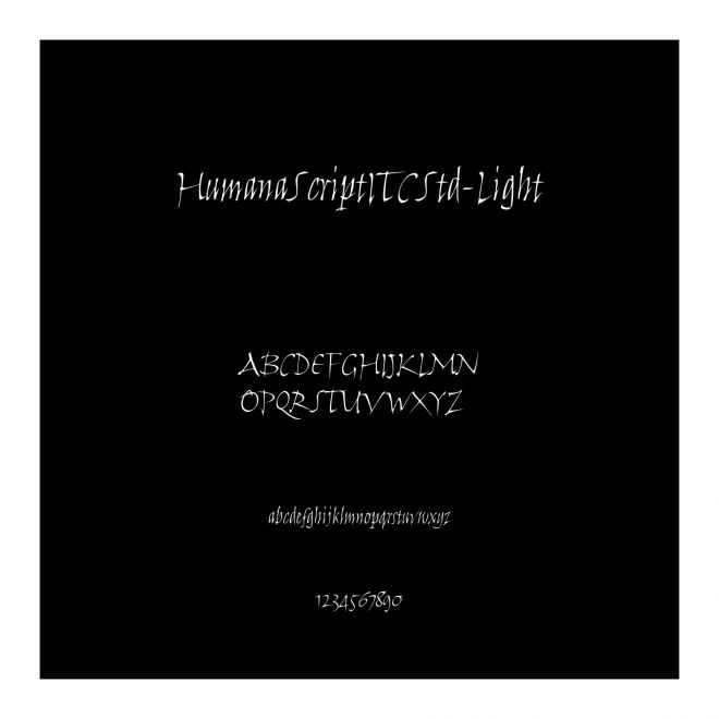 HumanaScriptITCStd-Light