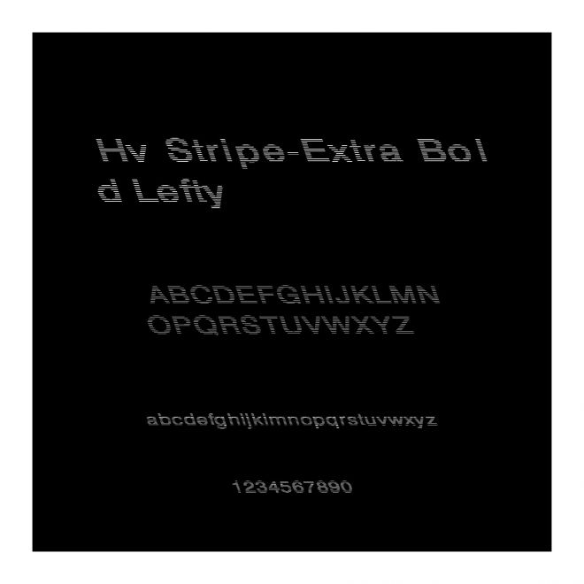 Hv Stripe-Extra Bold Lefty