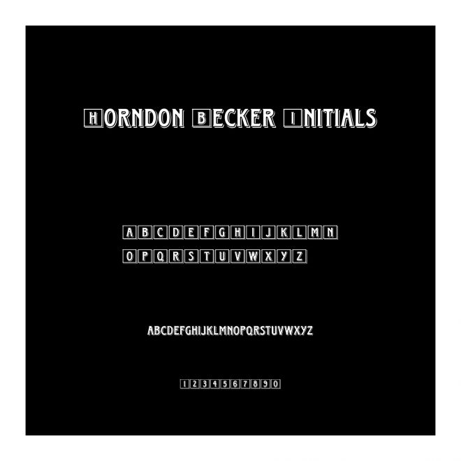 Horndon Becker Initials