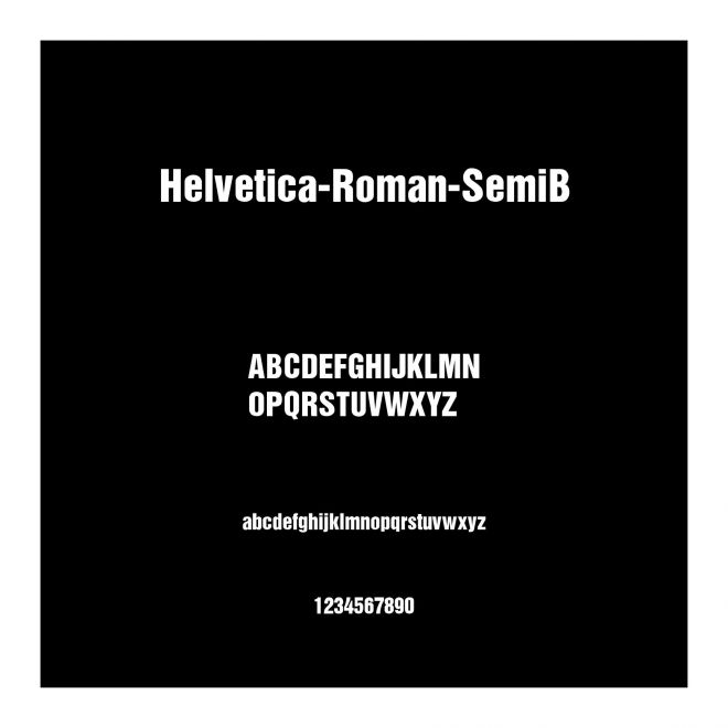 Helvetica-Roman-SemiB