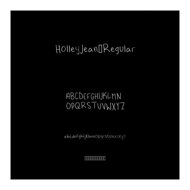 HolleyJean-Regular