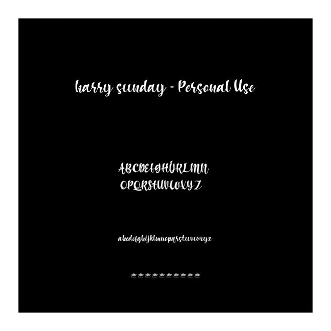 harry sunday - Personal Use