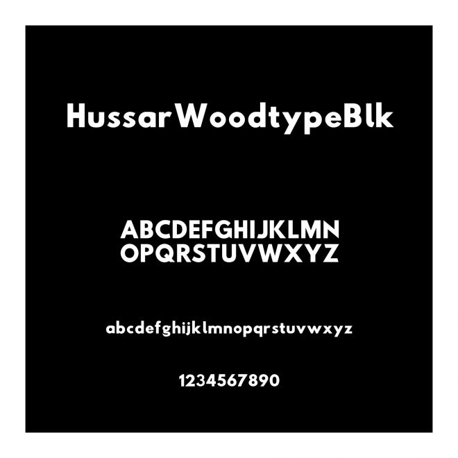 HussarWoodtypeBlk