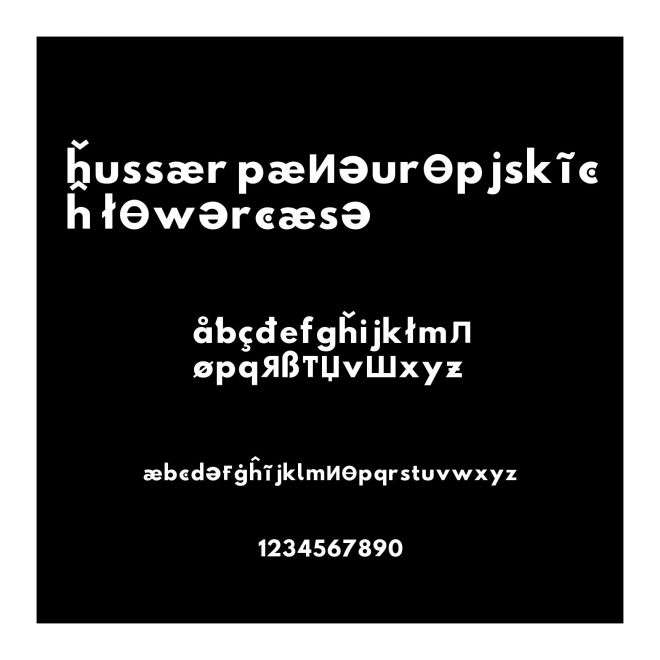 Hussar Paneuropjskich Lowercase