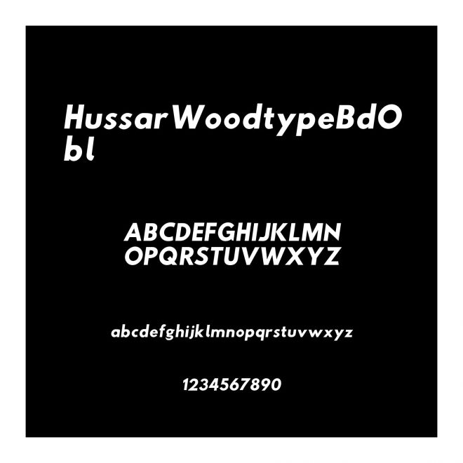 HussarWoodtypeBdObl