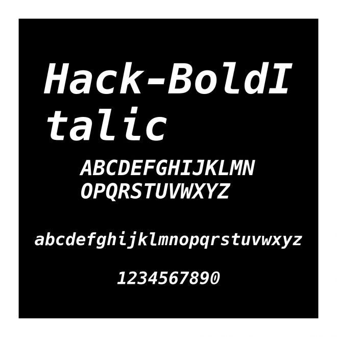 Hack-BoldItalic