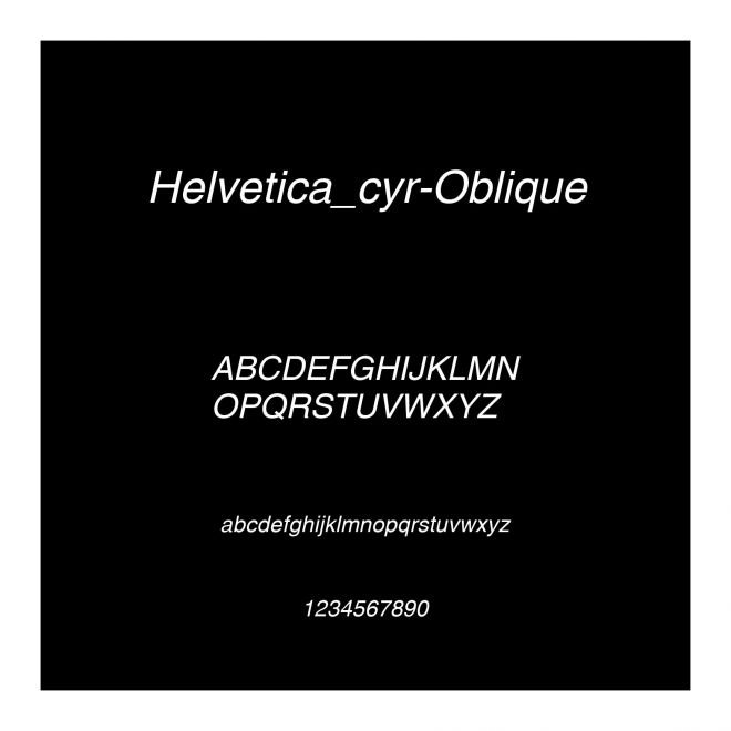 Helvetica_cyr-Oblique