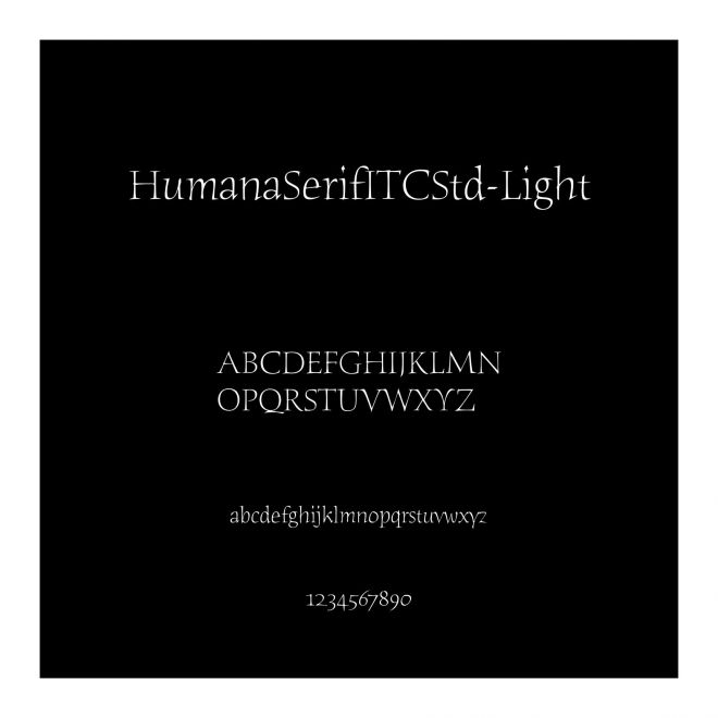 HumanaSerifITCStd-Light