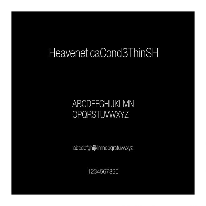 HeaveneticaCond3ThinSH
